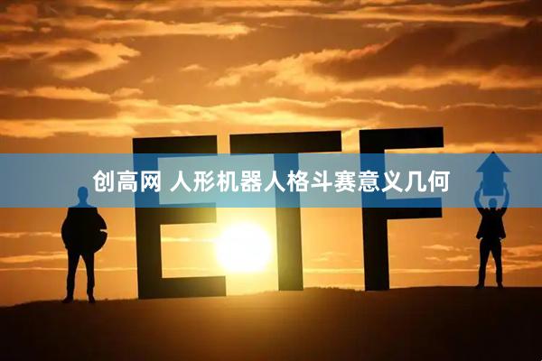 创高网 人形机器人格斗赛意义几何